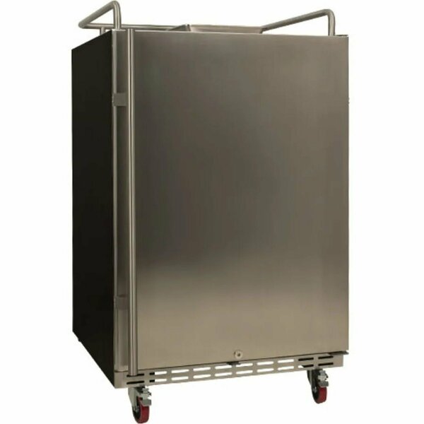 Edgestar 24 Inch Wide Kegerator Conversion Refrigerator for Full Size Kegs BR7001SS